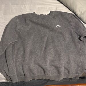 Nike Men's Charcoal Crewneck Sweater